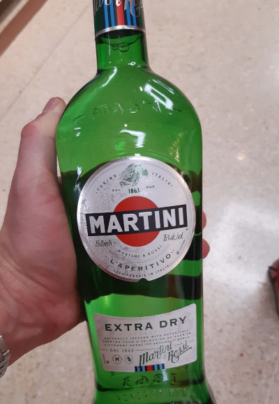 Martini Extra Dry works well in a Gin Martini cocktail.