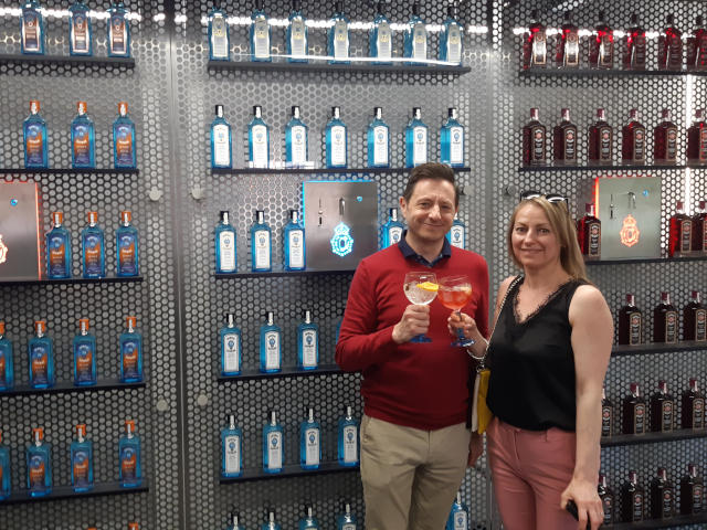 Andrew & Ingrid at The Bombay Sapphire distillery