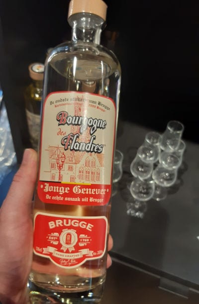 We found this Genever on our trip to Bruges