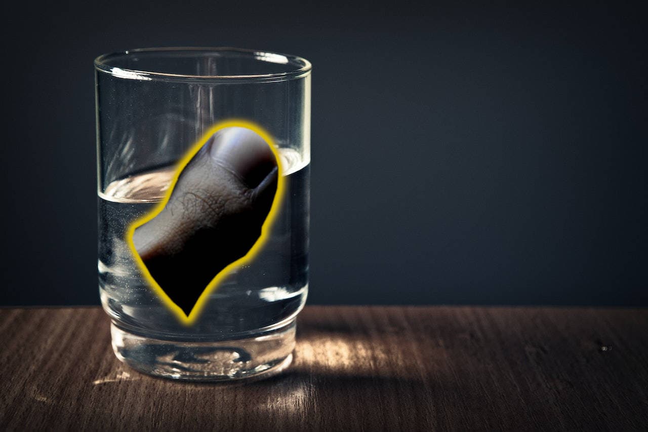 drink with human toe