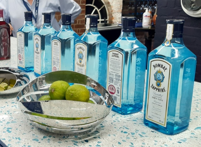 Bombay Sapphire gin tasting at the distillery