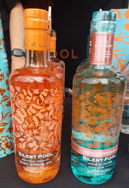 Silent Pool gins at the Amersham food festival.